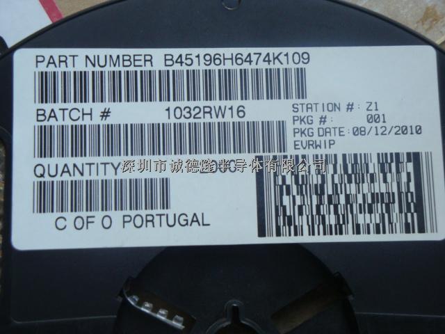 B45196H6474K109 470NF KEMET 貼片鉭電容 全系列供應-B45196H6474K109盡在買賣IC網